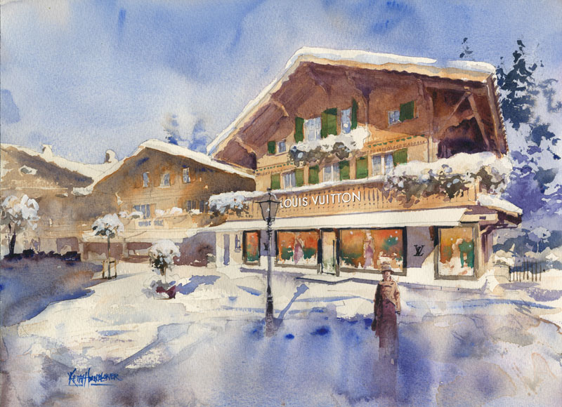 Keith Hornblower – Louis Vuitton Gstaad – Society of Architectural  Illustrators